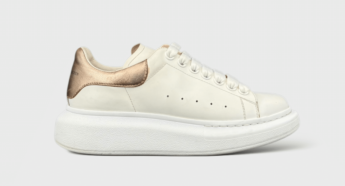 9168 Alexander Mcqueen Oversize Blanc/Cuivre 36,5
