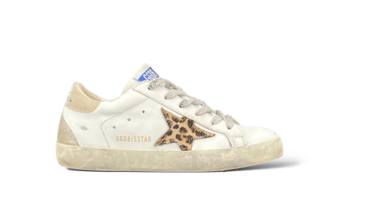 Golden Goose Super Star Blanc/Leopard 35
