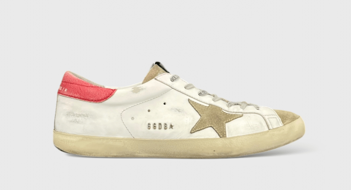 8100 Golden Goose Super Star Blanc/Rouge 45