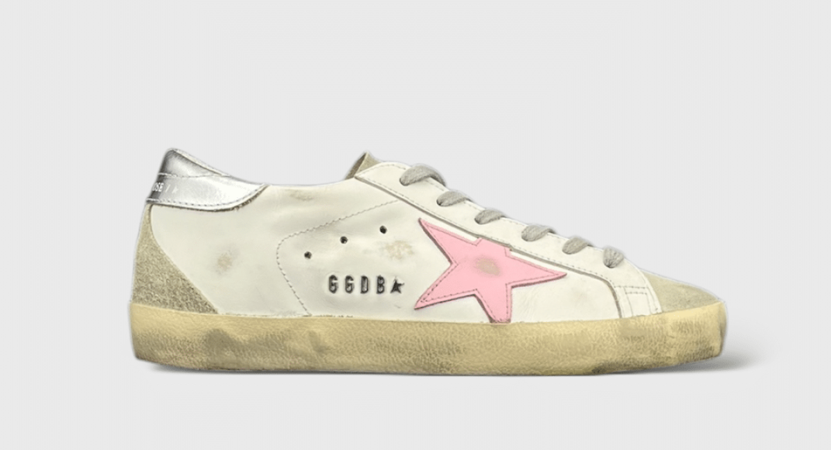 8598 Golden Goose Super Star Blanc/Rose/Argenté 37