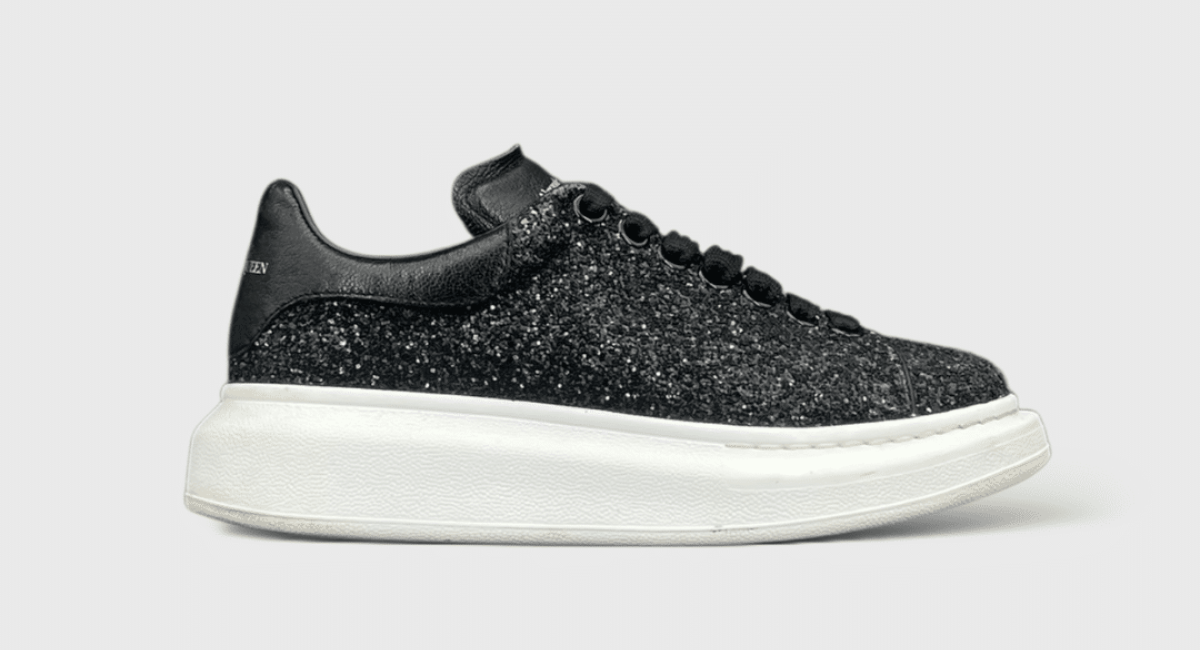 0000000180 Alexander Mcqueen Oversize Noir/Paillette 37,5