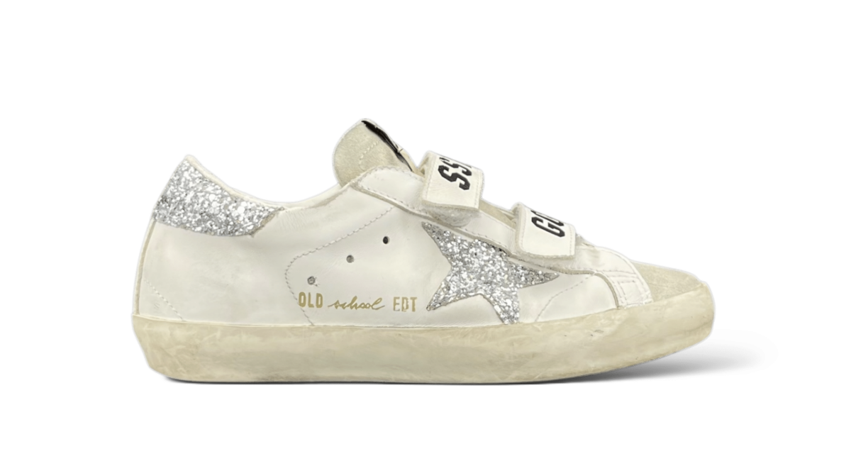 Golden Goose Old School Blanc/Argenté 36
