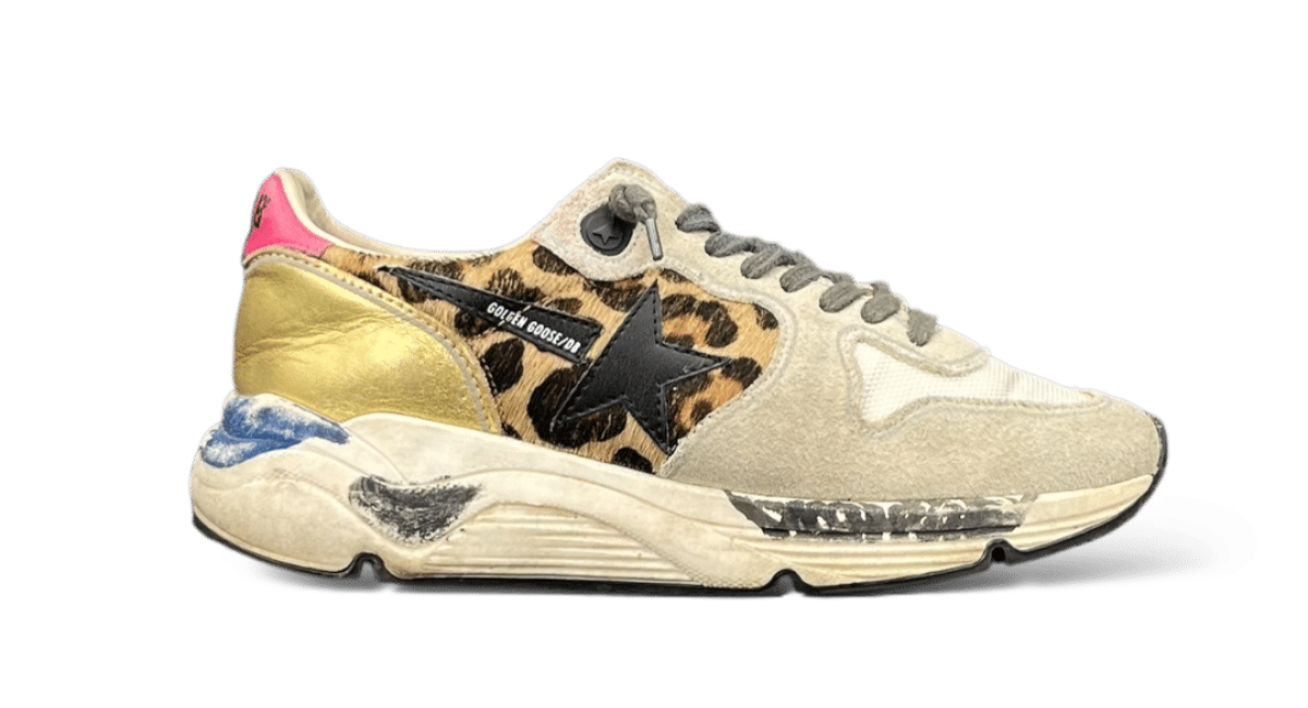 0000001498 Golden Goose Running Léopard/Beige 35