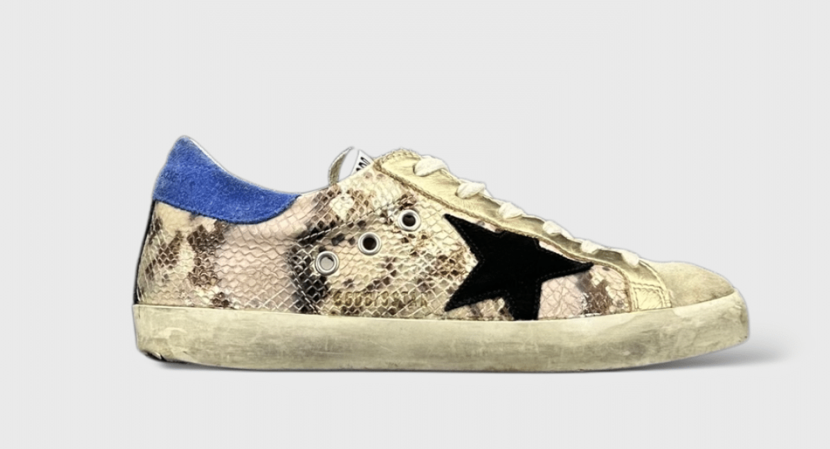 10022 Golden Goose Superstar Python/Bleu/Noir 37