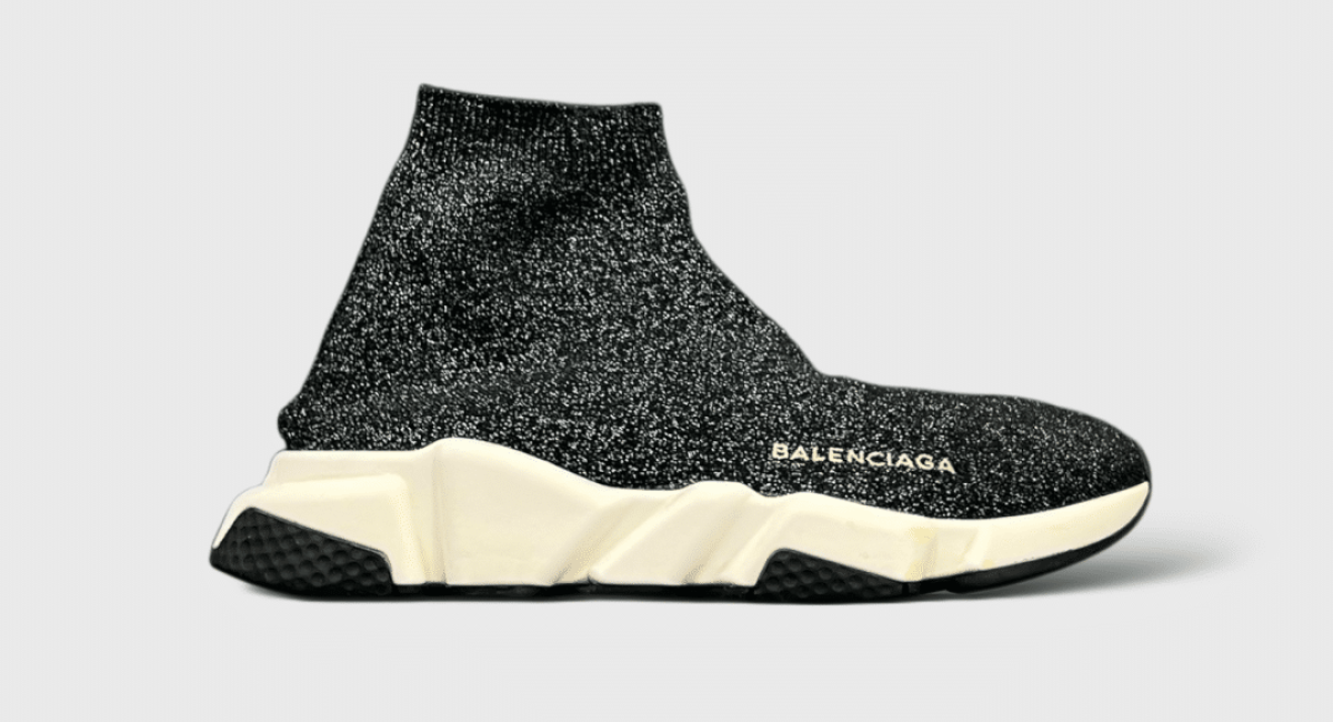 0000000404 Balenciaga speed trainer Noir/Paillette 37,5