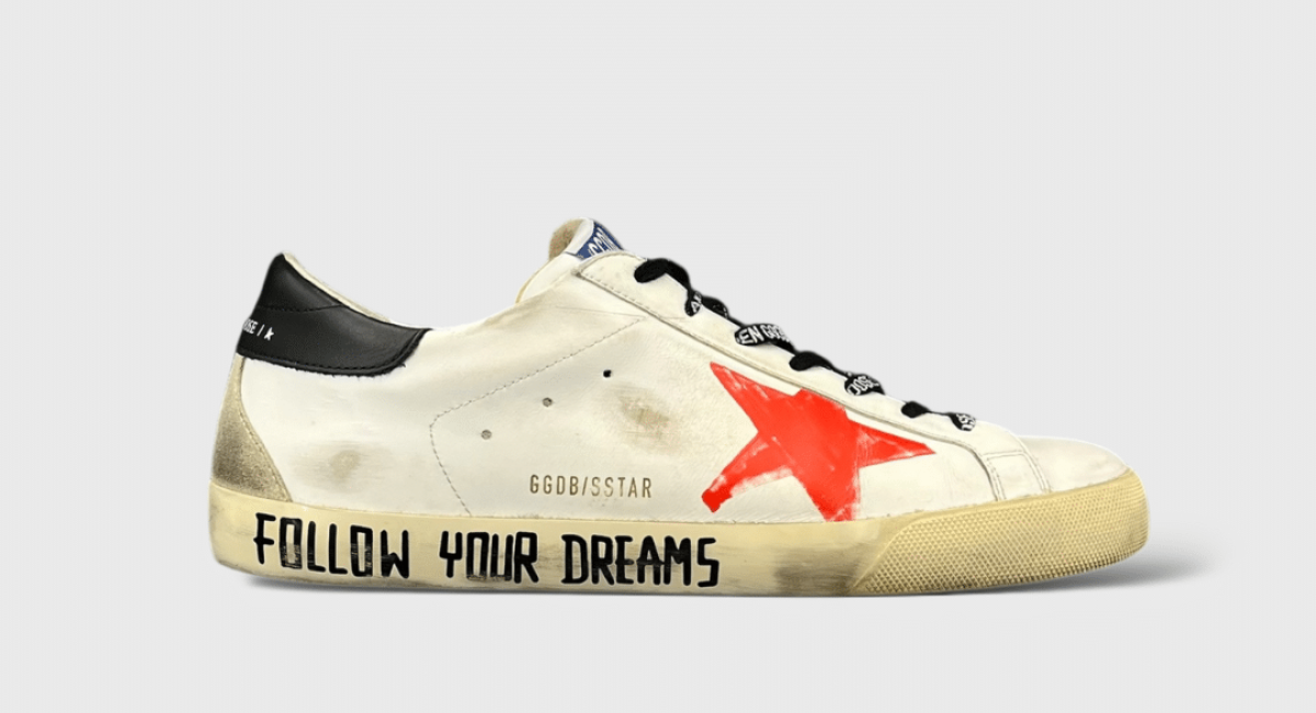 8565 Golden Goose Super Star Blanc/Orange/Noir 43