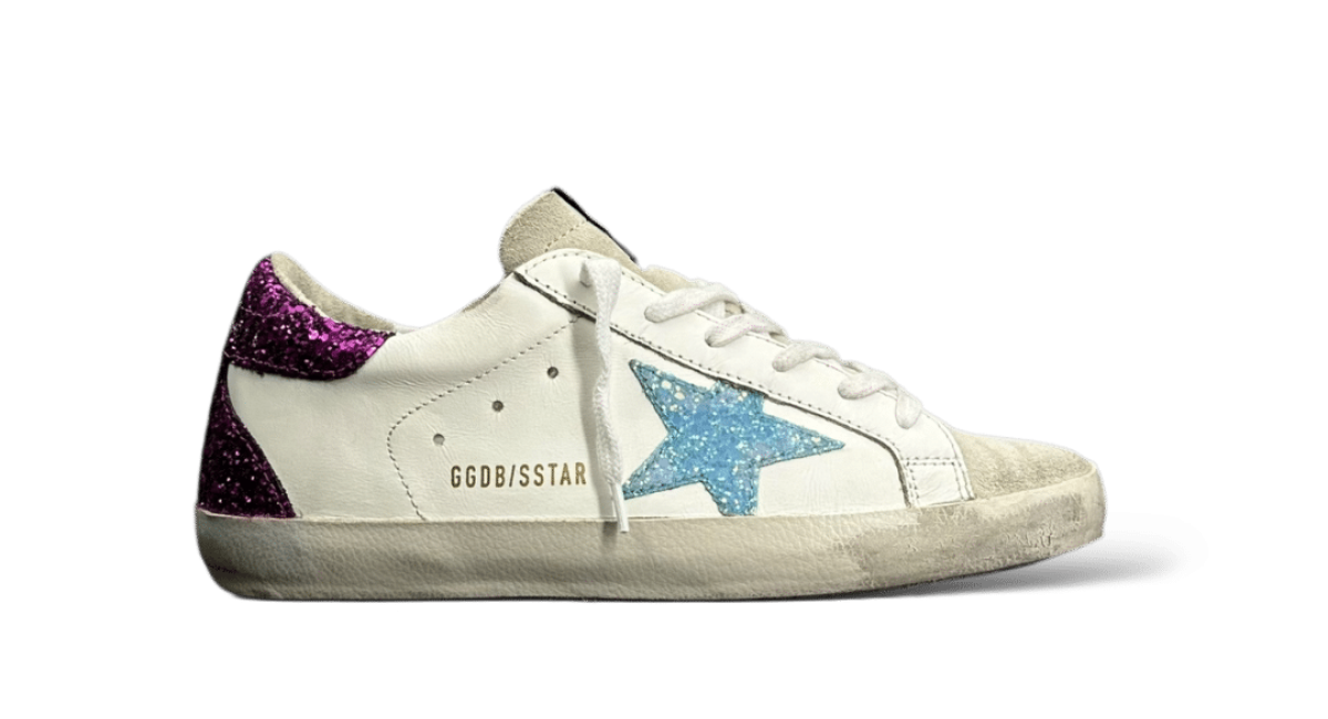 0000001707 Golden Goose Super Star violet paillette 37