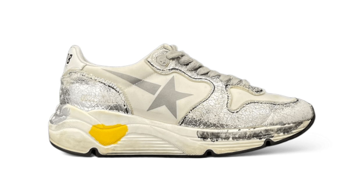 0000001219 Golden Goose Running argenté 35
