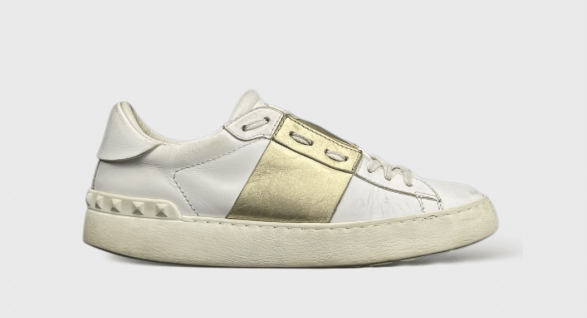 0000001236 Valentino Open Blanc/Doré 36