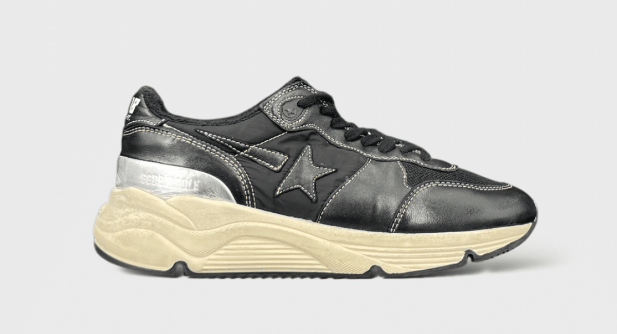 8179 Golden Goose Running Blanc/Noir/Argent 39