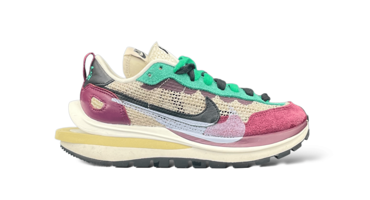 Nike Sacai Vapor waffle Beige/Noir/Vert/Rouge Bordeaux 36.5