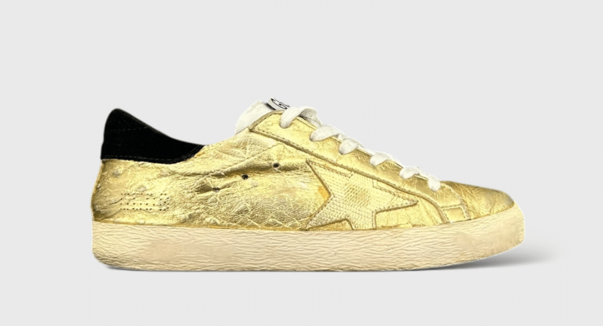 0000000358 Golden Goose Super Star Noir/Or/Blanc 35