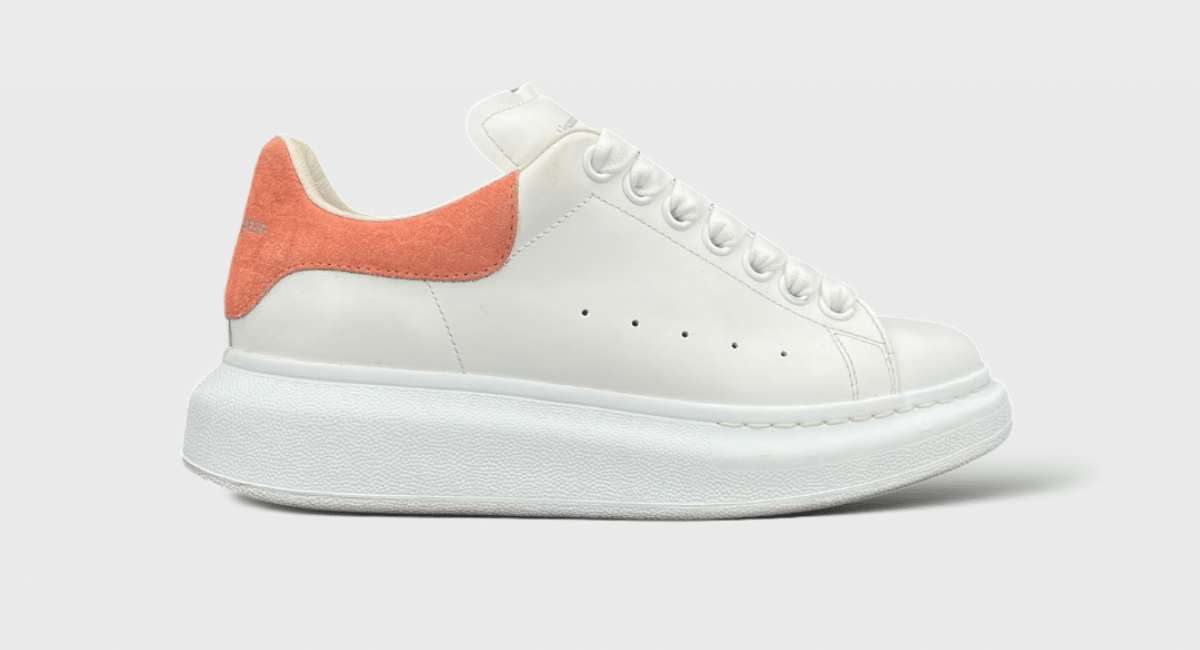 Alexander Mcqueen Oversize Blanc/Corail 36,5