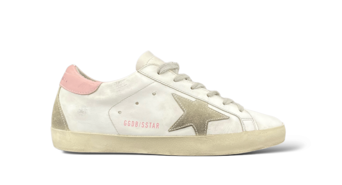 Golden Goose Super Star Blanc/Beige/Rose 38