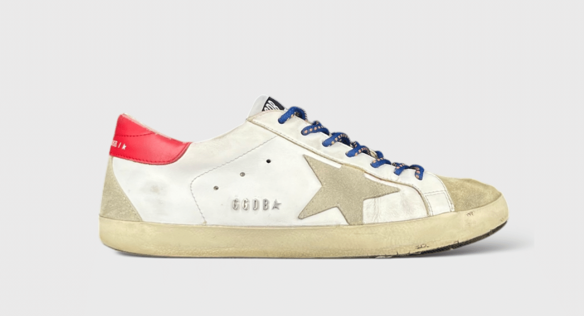 7540 Golden Goose Super Star Blanc/Rouge/Bleu 40