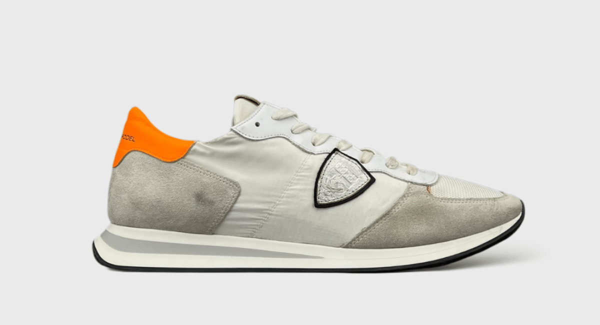 8201 Philippe Model Tropez Blanc/Gris/Orange 45