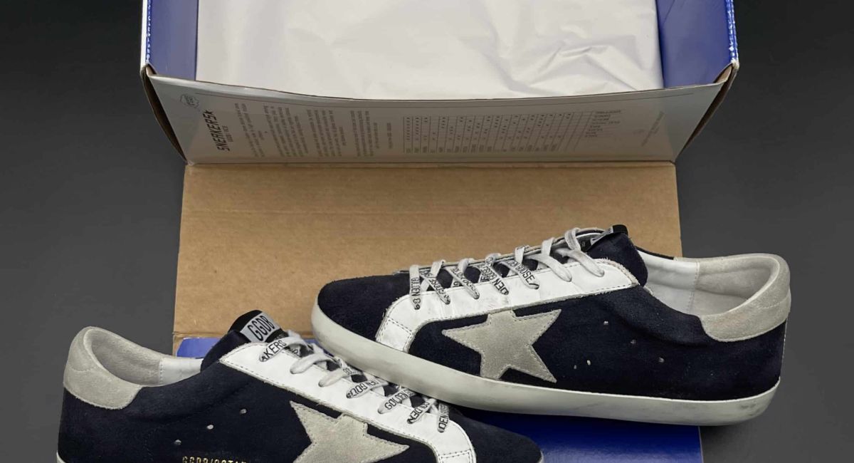 golden goose super star bleu foncé/gris 41