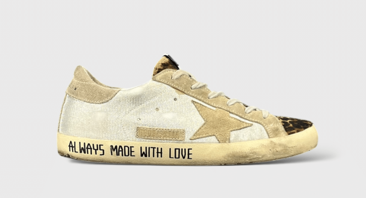 8564 Golden Goose Super Star Argenté/Léopard 38