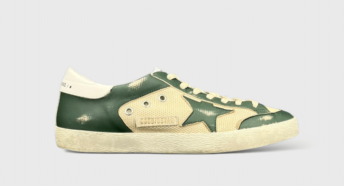 8262 Golden Goose Superstar vert/blanc 42