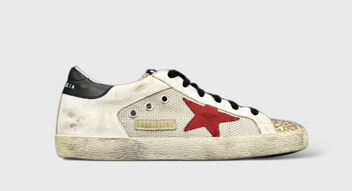 9936 Golden goose superstar blanc/rouge/or/noir 39