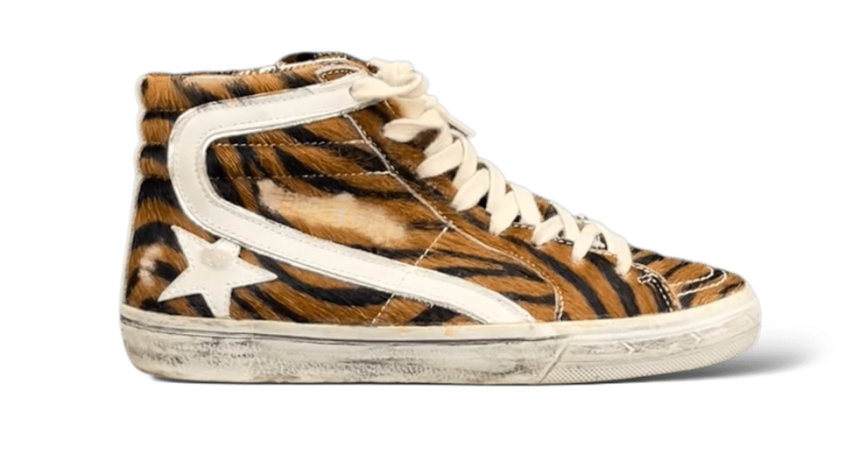 0000001158 Golden Goose Slide Tigré/Blanc 37