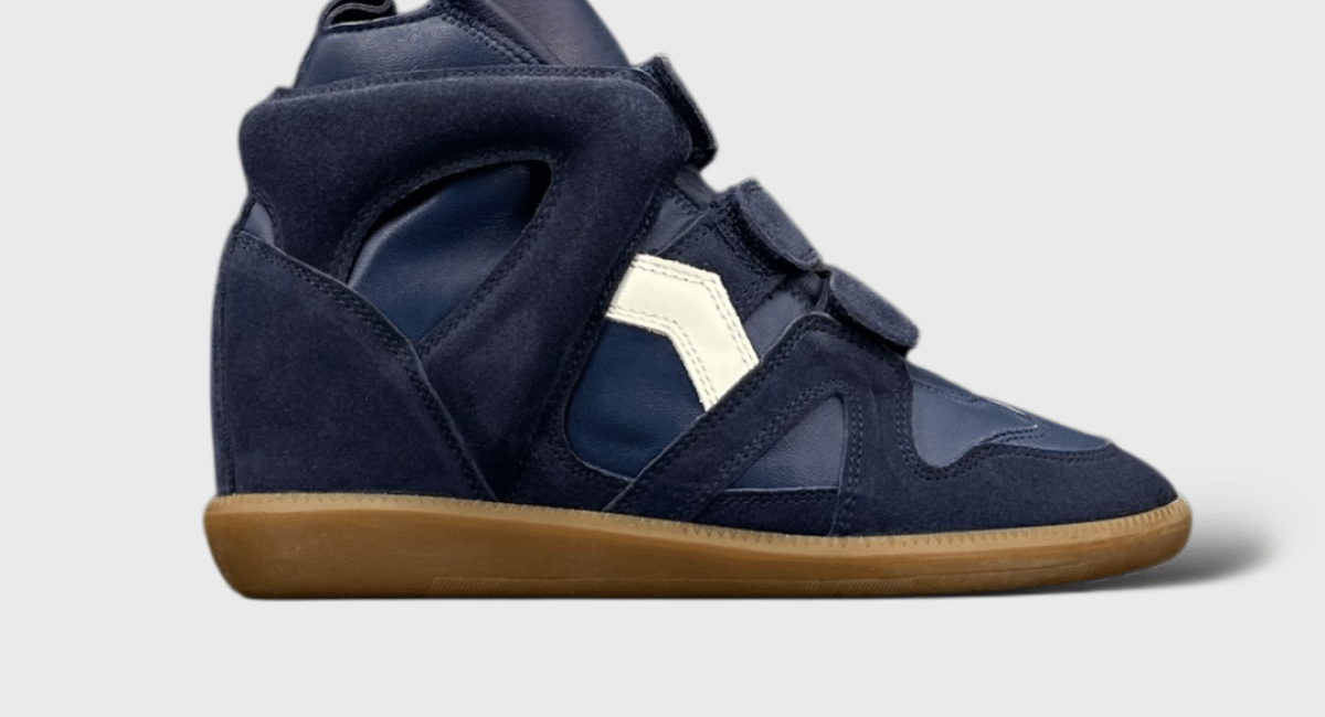 0000000968 Isabel Marant Buckee Marine Blanc 38