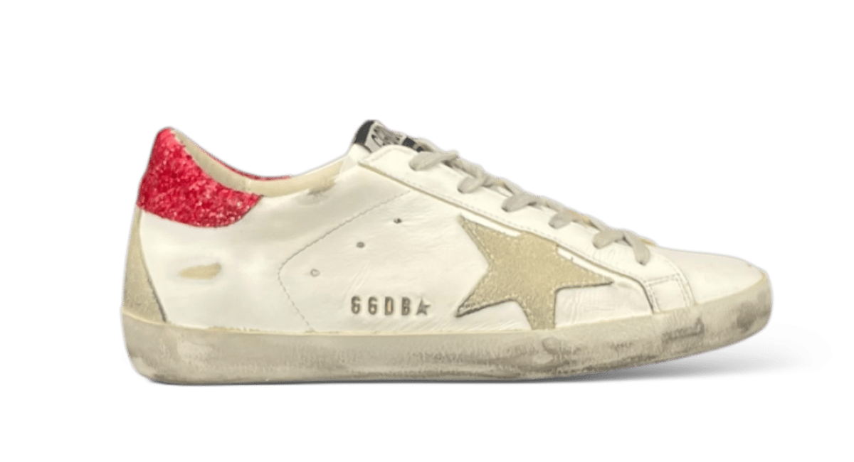 0000001435 Golden Goose Super Star Blanc/Rouge 37