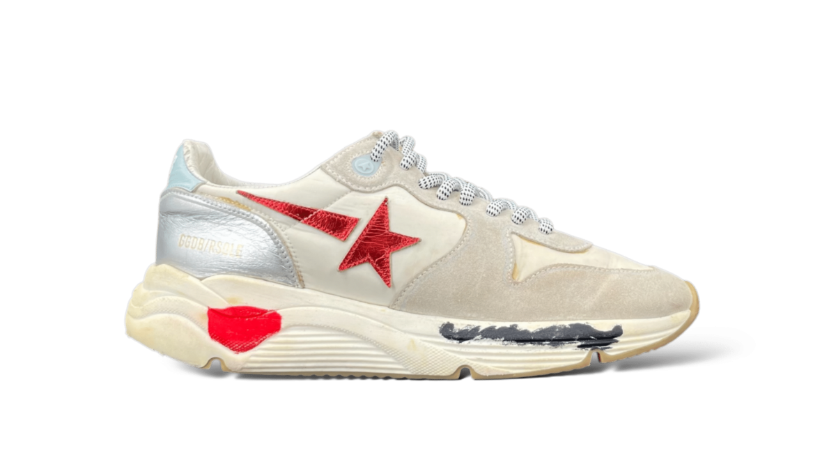 Golden Goose Running Blanc/Rouge/Argent 40