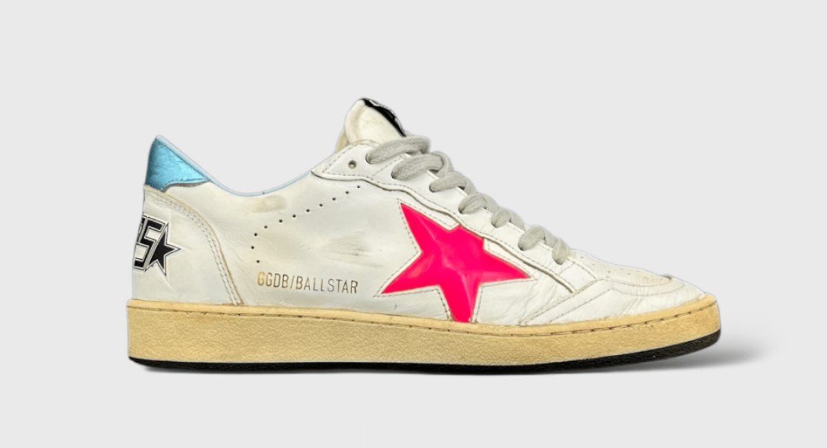 9870 Golden Goose ball star Blanc/Rose/Bleu/Gris 37