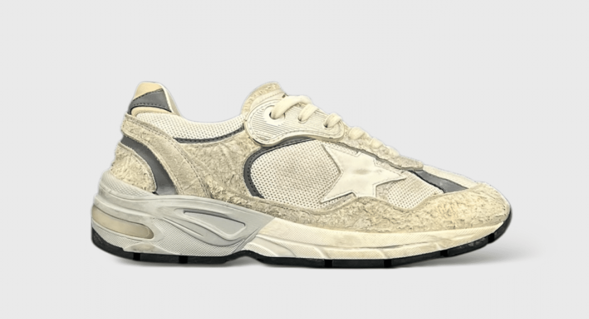9056 Golden Goose Dad Star Gris/Blanc 35