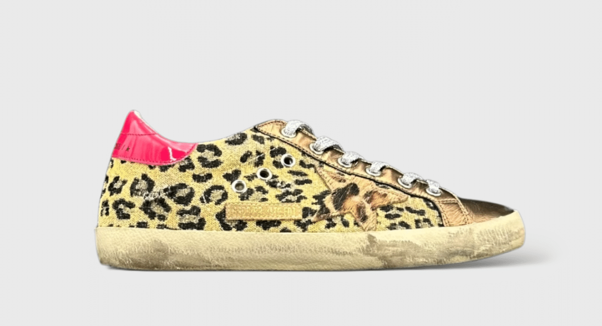 0000000671 Golden Goose Super Star Léopard/Cuivre/Rouge 38