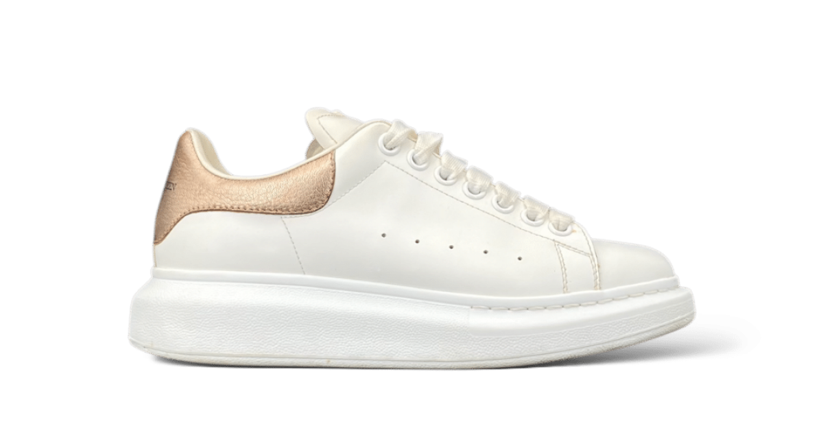 Alexander Mcqueen Oversize Blanc/Bronze 38.5