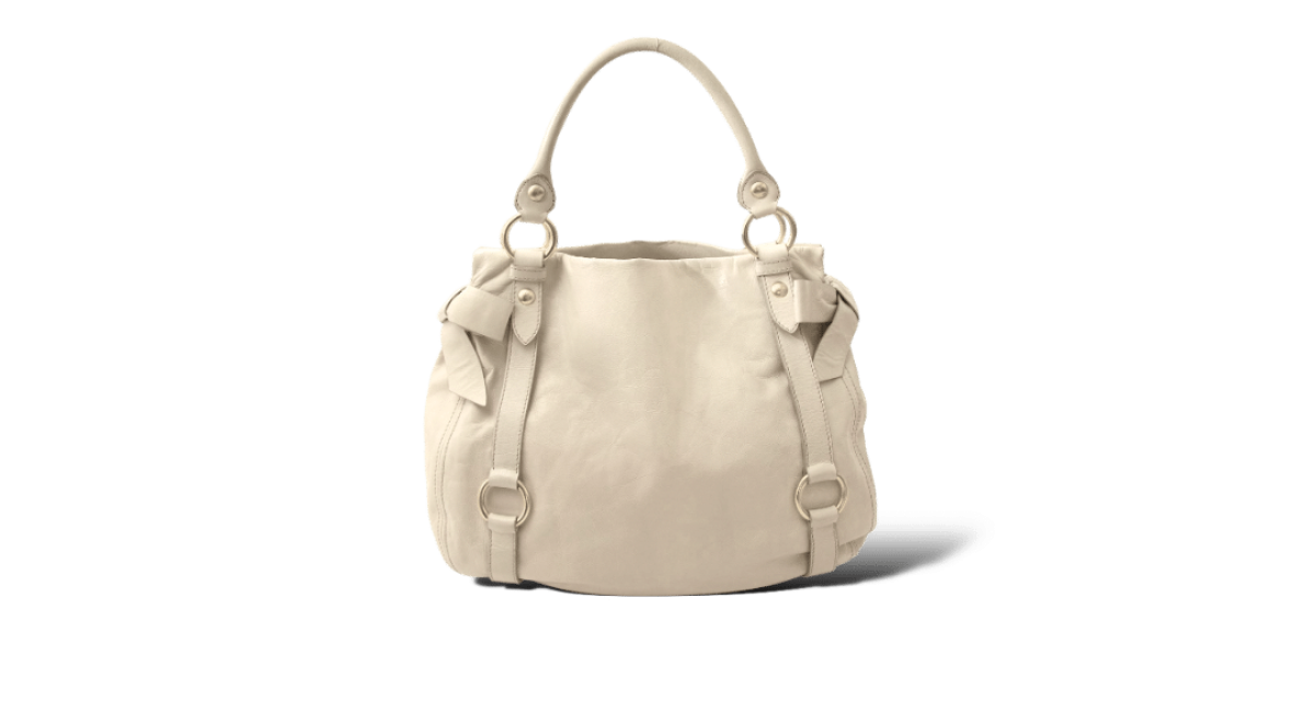 0000002005 Miu miu Bow Bag Beige/ Doré Médium