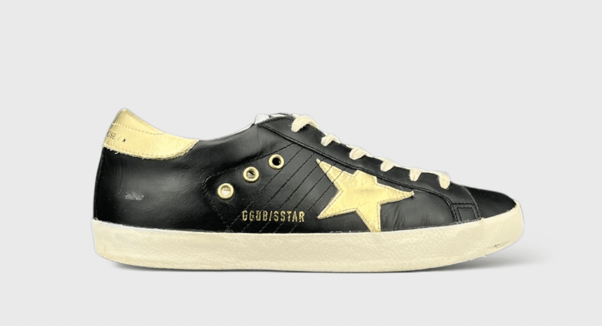 8159 Golden Goose Superstar noir/or 39