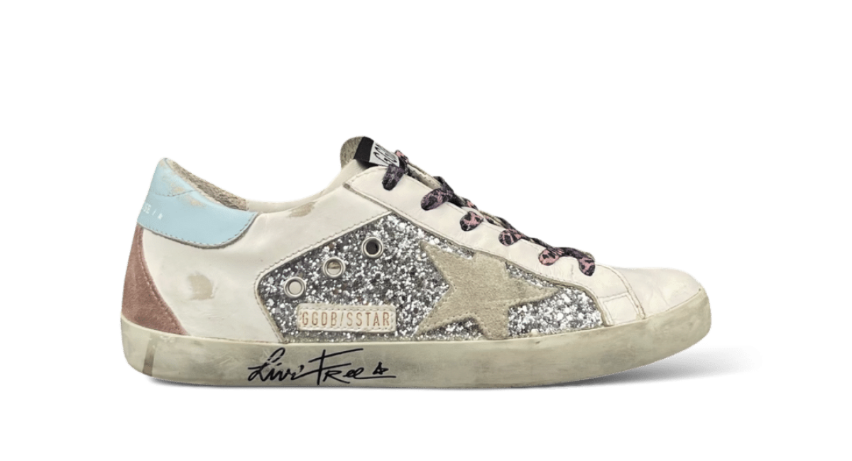 Golden Goose Super Star Blanches et Argentées 38