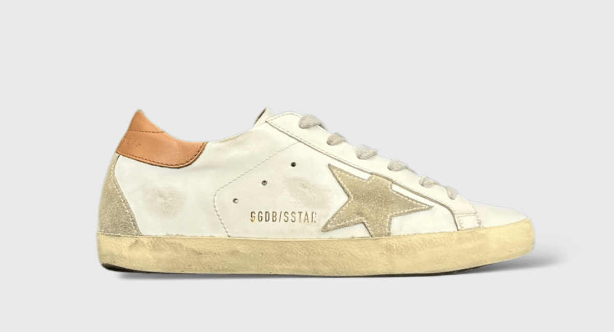 9376 Golden Goose Superstar Blanc/Camel/Gris 37