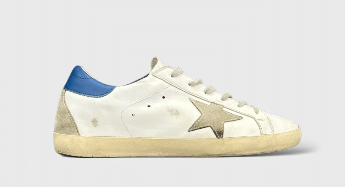 8265 Golden Goose Superstar blanche/bleu 40