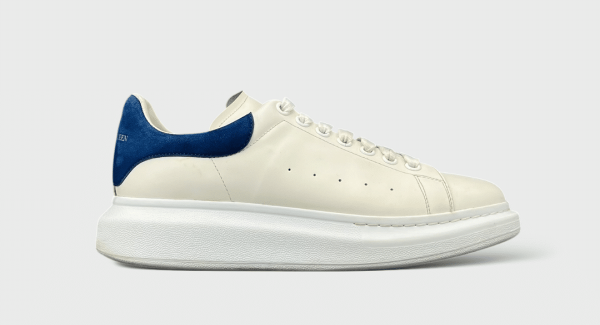 8575 Alexander Mcqueen Oversize Blanc/Bleu 42