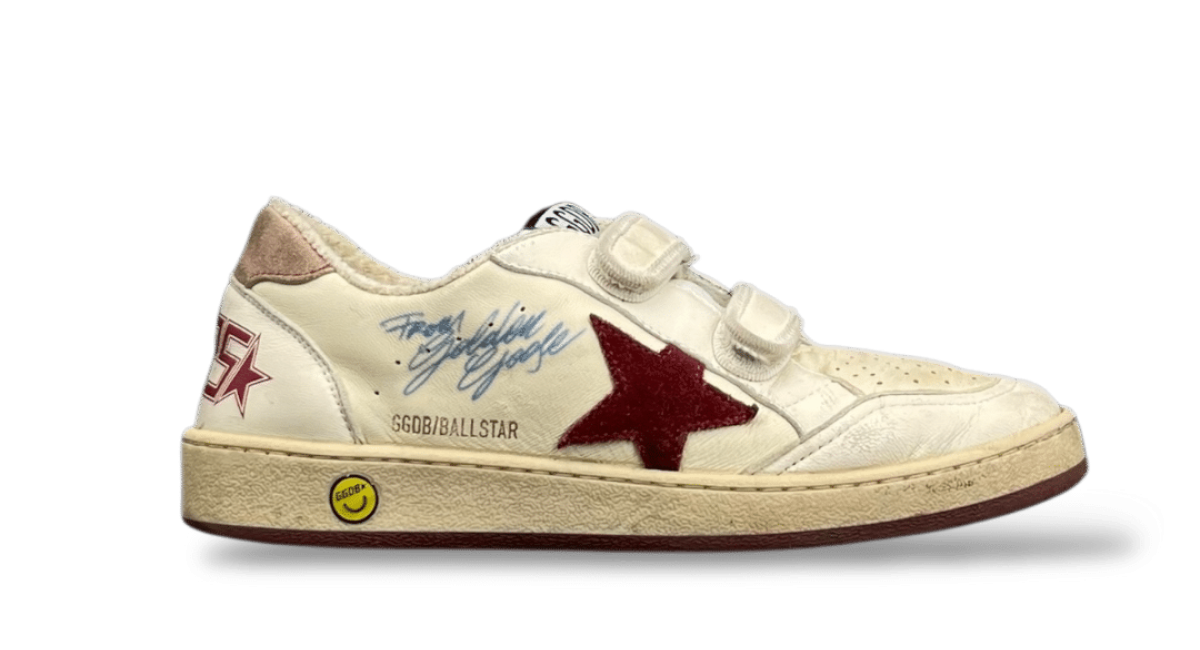 0000001258 Golden Goose Ball Star Blanc/Rouge 35