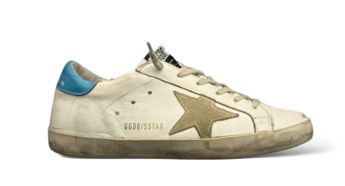 0000001285 Golden Goose Super Star Blanc/Bleu 37