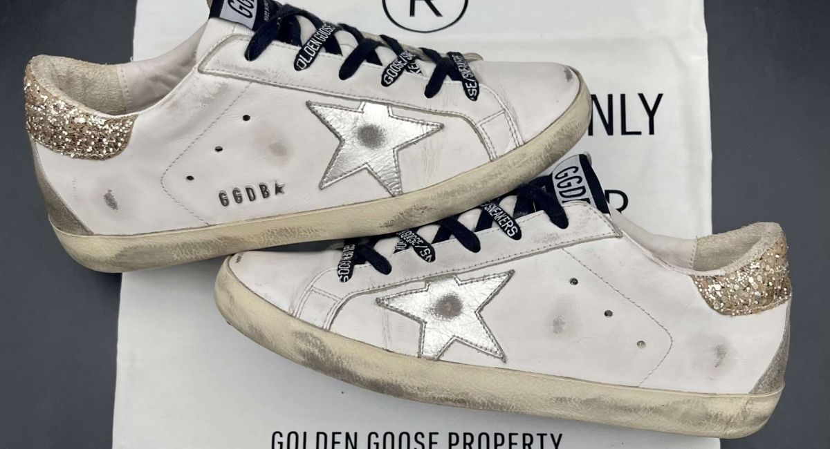 golden goose super star blanc/argent 38