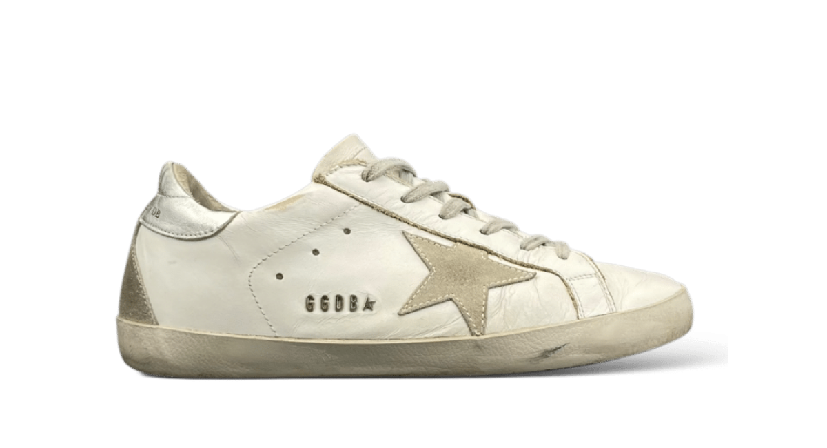 0000001540 Golden Goose Super Star Blanc/Argenté 38