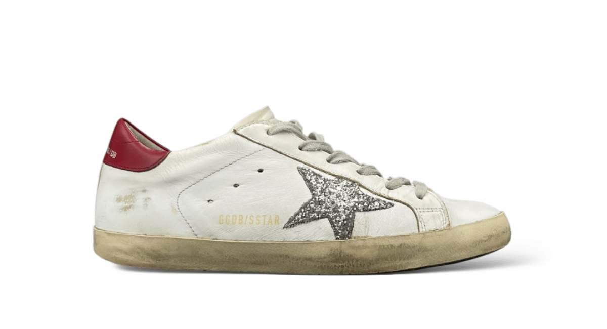 Golden Goose Super Star / Blanc / Rouge / 38