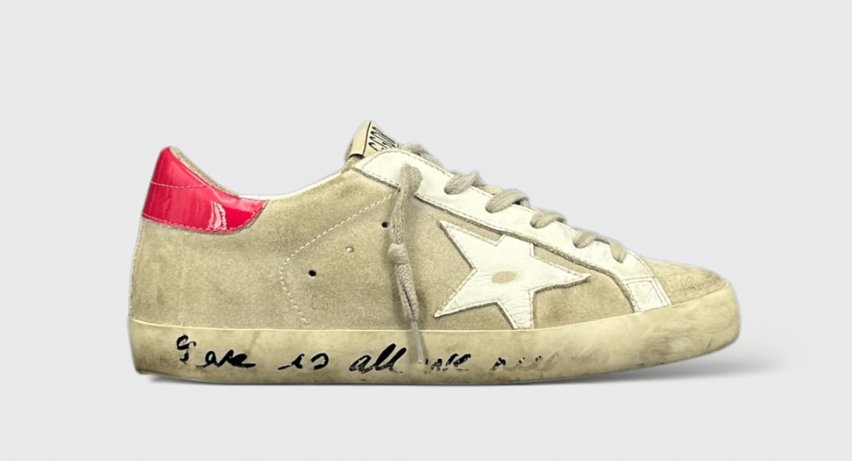 7899 Golden Goose Superstar grise daim/rose 35