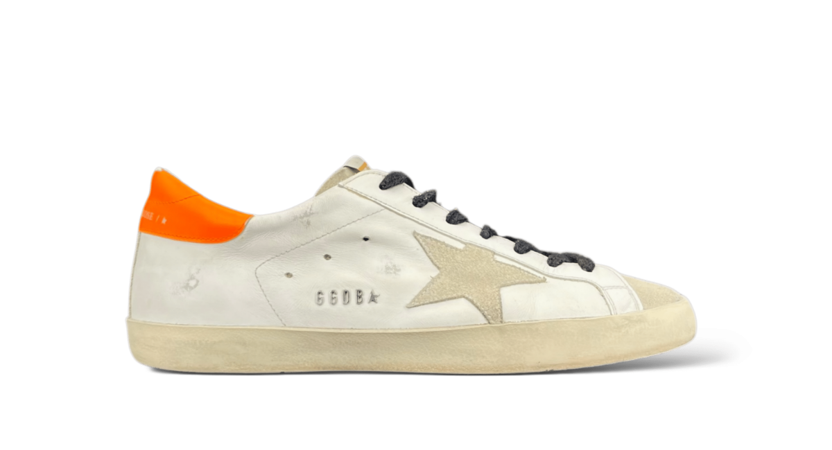 Golden Goose Super Star Blanc/Beige/Orange/Noir 42