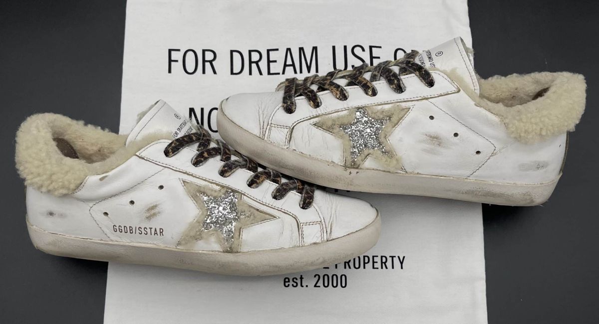 golden goose super star blanc/fourrure 38