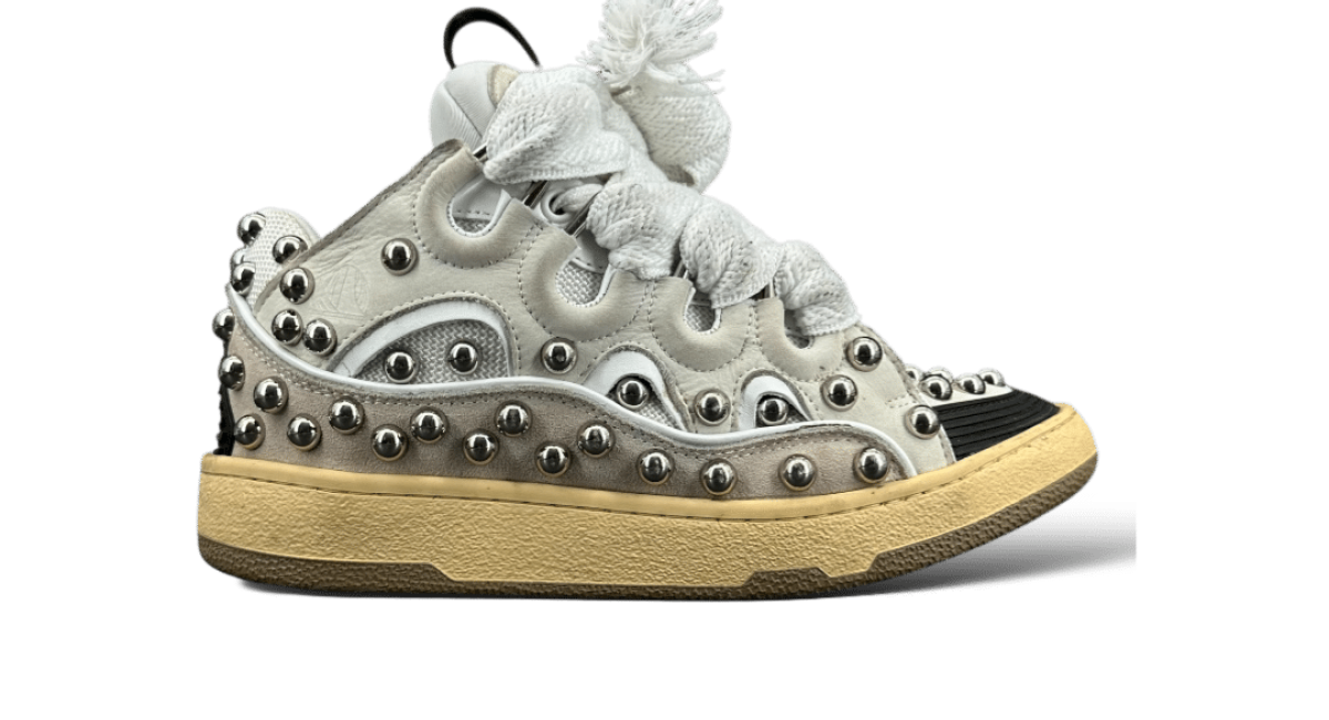 0000001846 Lanvin Curb Blanc/clou 37