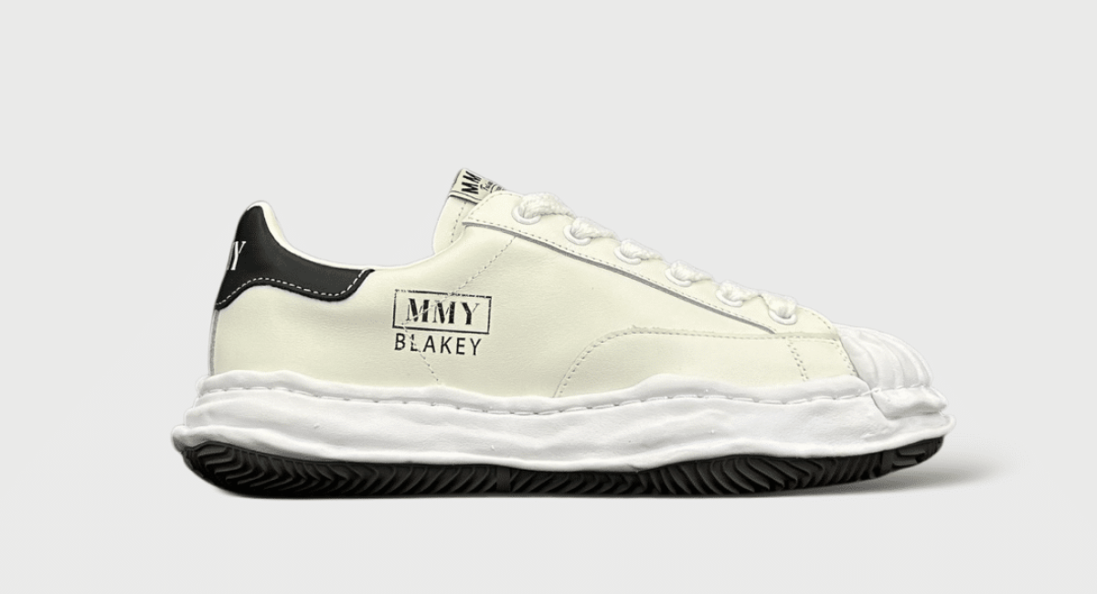 0000000120 Maison Mihara Yasuhiro Blakey Blanc/Noir/Cuir 43