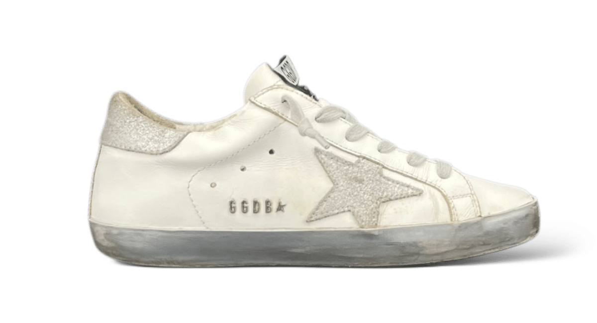 0000001417 Golden Goose Super Star Blanc/Argenté 36