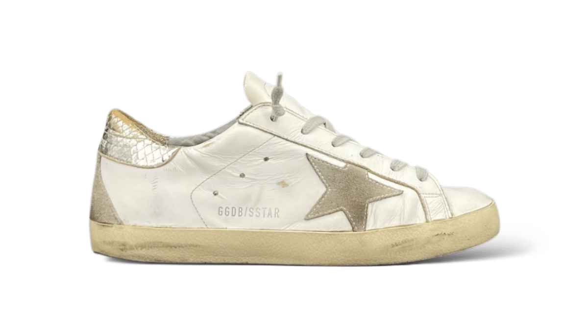 0000001625 Golden Goose Super Star Blanc/Argenté 37